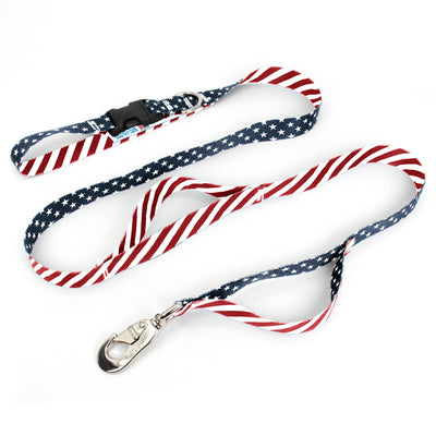 Flags Stars And Stripes Fab Grab Leash - Made in USA