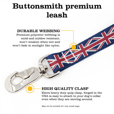 Flags Union Jack Fab Grab Leash - Made in USA