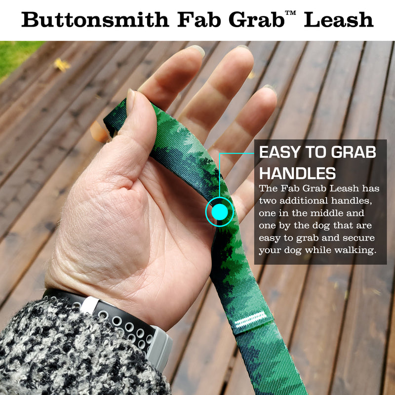 Green Trees Fab Grab Leash - Made in USA