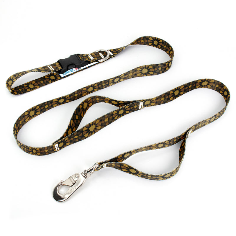 Old Gold Stars Fab Grab Leash - Made in USA