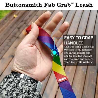Rainbow Flag Fab Grab Leash - Made in USA