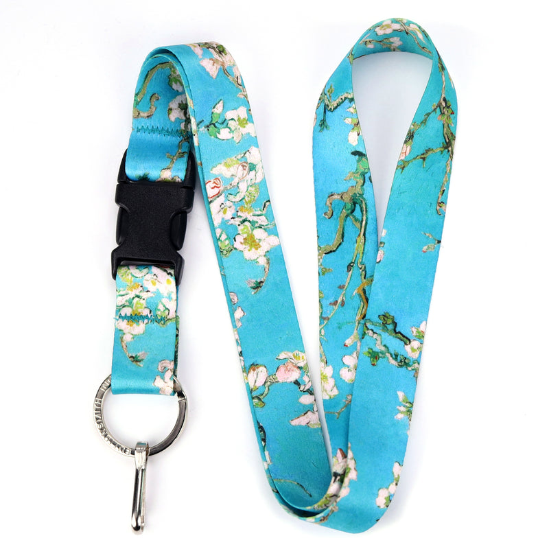 Buttonsmith Van Gogh Almond Blossom Premium Lanyard - Made in USA - Buttonsmith Inc.