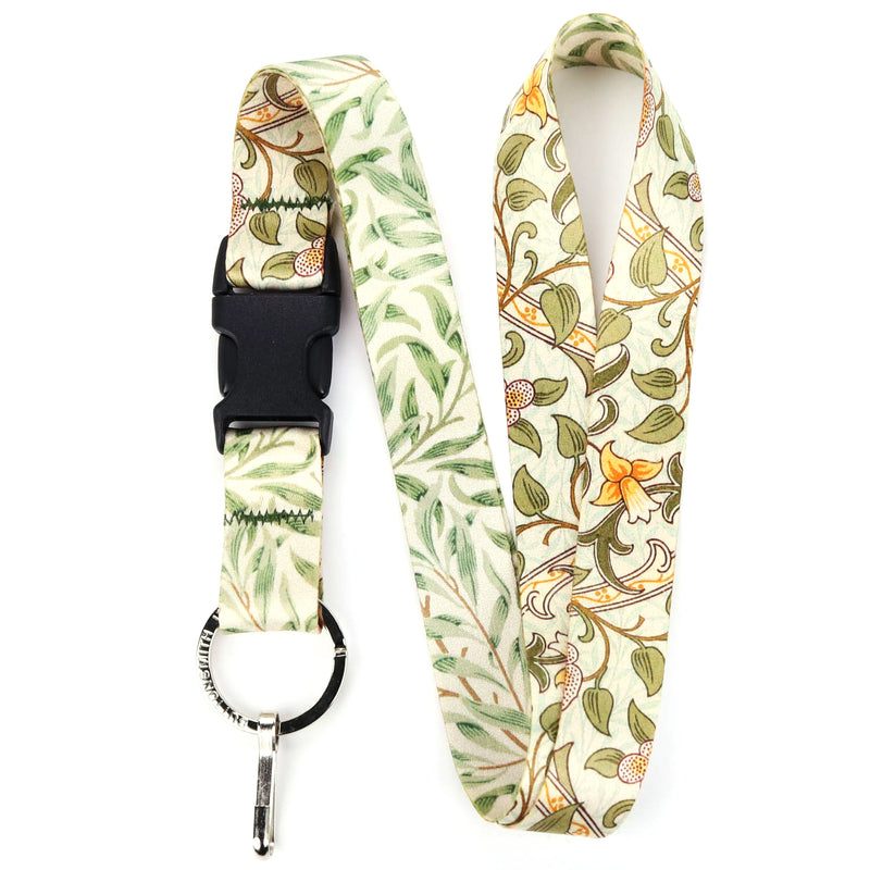Buttonsmith William Morris Daffodils Lanyard - Made in USA - Buttonsmith Inc.