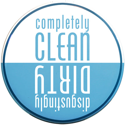 Buttonsmith Blue Clean-Dirty Dishwasher Magnet - Buttonsmith Inc.