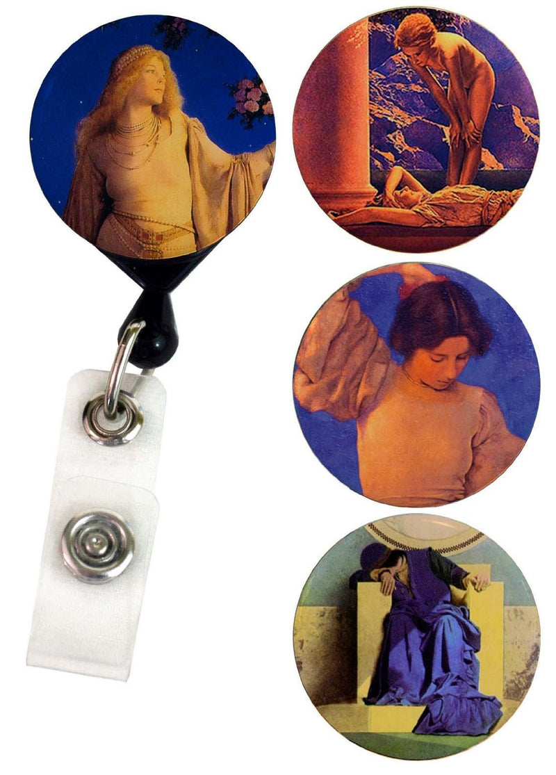 Buttonsmith® Maxfield Parrish Tinker Reel® Badge Reel – Made in USA - Buttonsmith Inc.