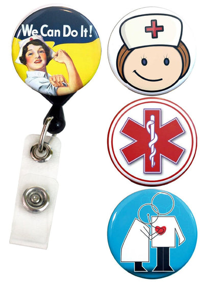 Buttonsmith® Nursing Tinker Reel® Badge Reel – Made in USA - Buttonsmith Inc.