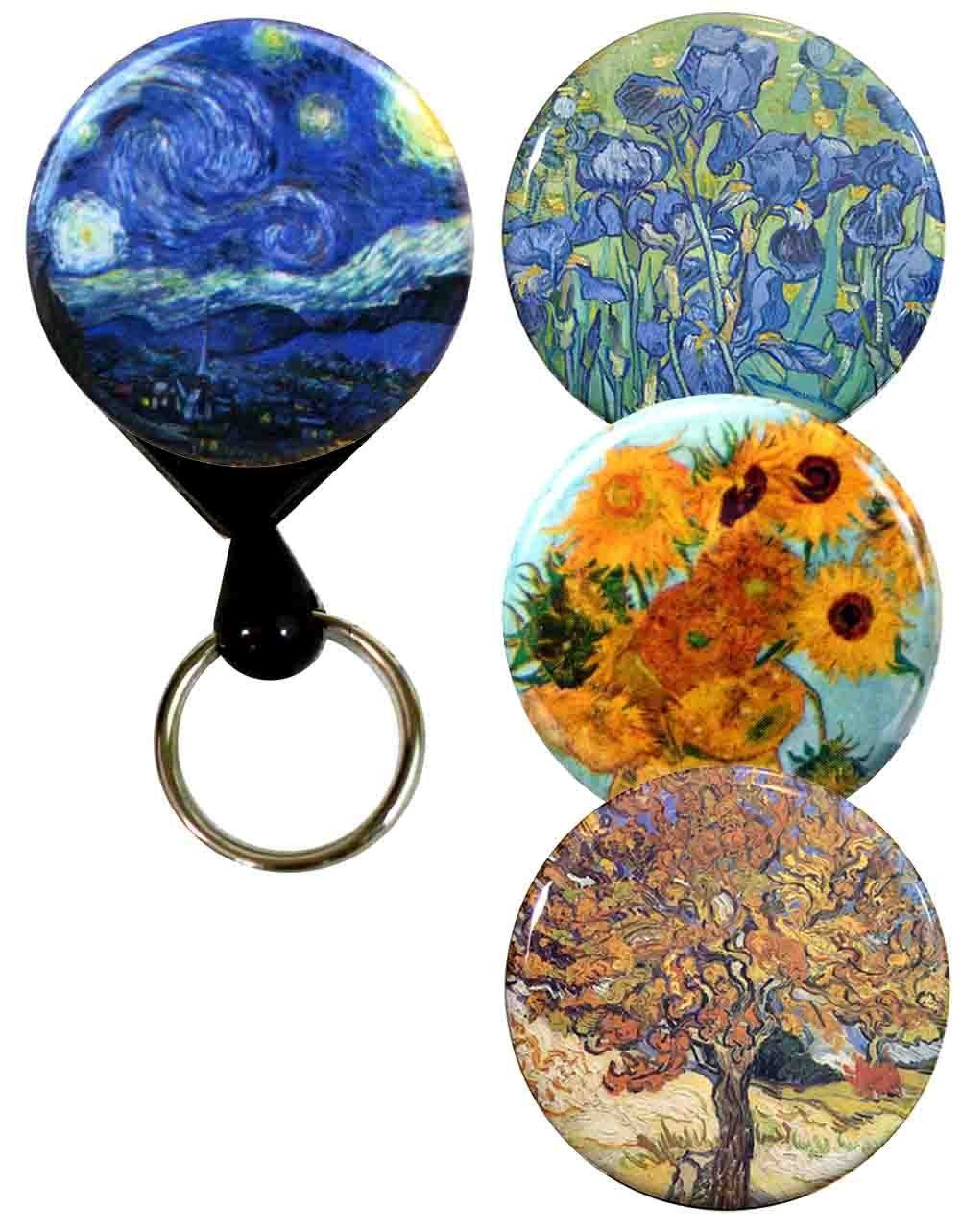 Buttonsmith® Van Gogh Tinker Reel® Badge Reel – Made in USA – Buttonsmith  Inc.