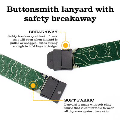 Back Country Breakaway Lanyard - with Buckle and Flat Ring - Made in the USA