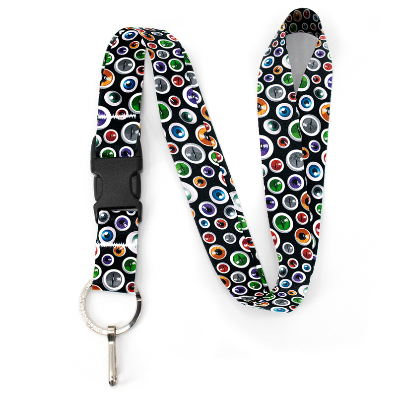 The Eyes Have It Premium Lanyard - with Buckle and Flat Ring - Made in the USA