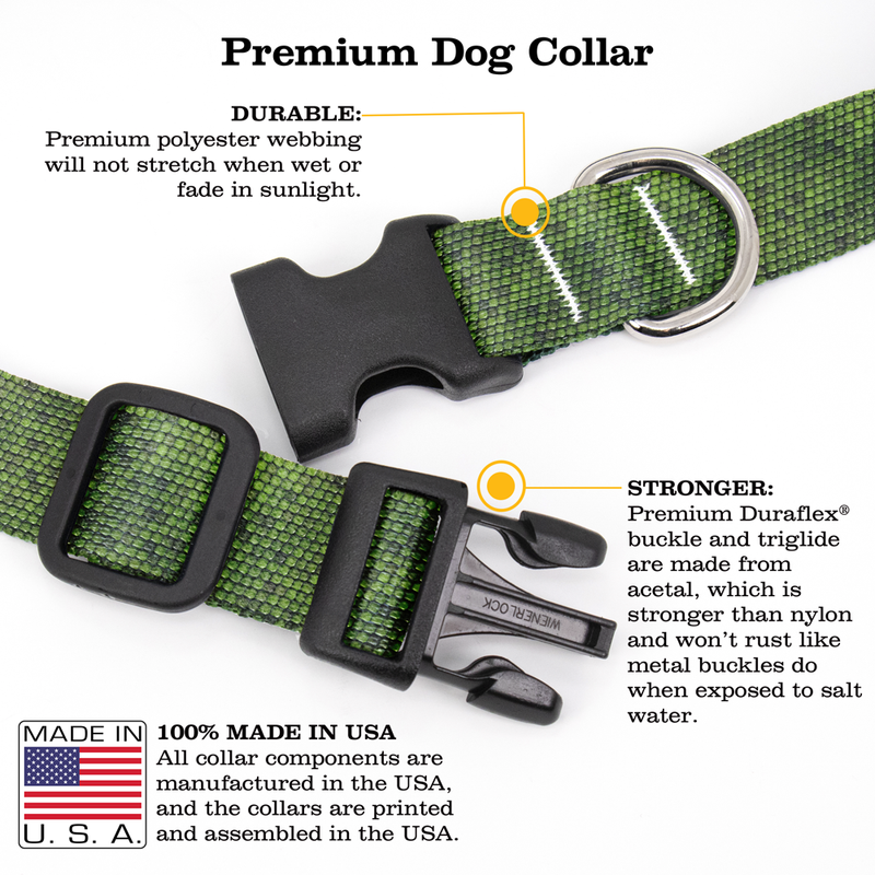 Iguana Dog Collar - Made in USA