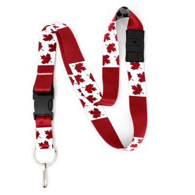 O'Canada Breakaway Lanyard - with Buckle and Flat Ring - Made in the USA
