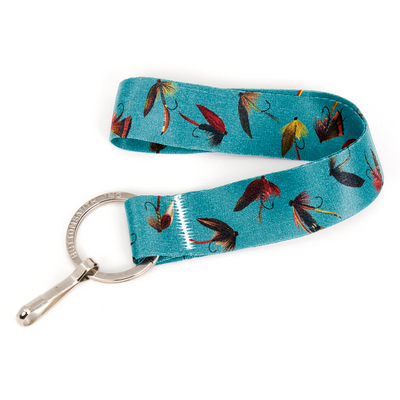 Flyfishing Wristlet Lanyard - Short Length with Flat Key Ring and Clip - Made in the USA
