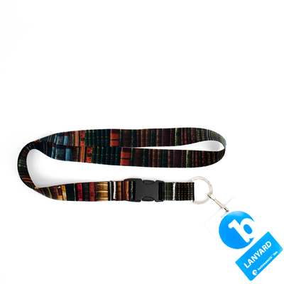 Bibliophile Premium Lanyard - with Buckle and Flat Ring - Made in the USA