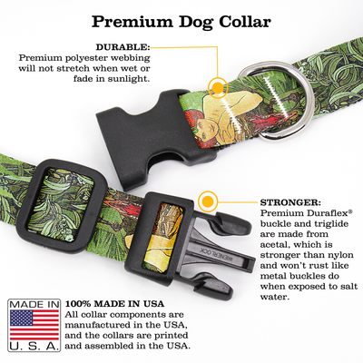 Mucha Emerald Dog Collar - Made in USA