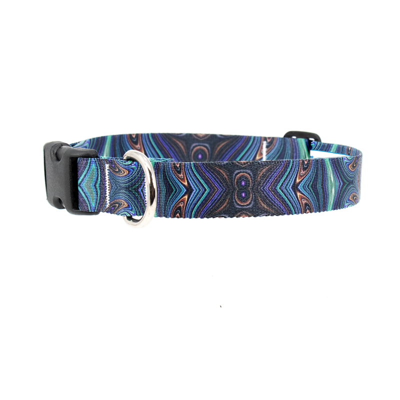 Infinity Blue Dog Collar - Made in USA