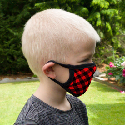 Buttonsmith Buffalo Child Face Mask with Filter Pocket - Made in the USA - Buttonsmith Inc.