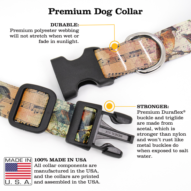Birdsong Dog Collar - Made in USA