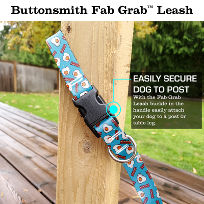 Bacon and Eggs Fab Grab Leash - Made in USA