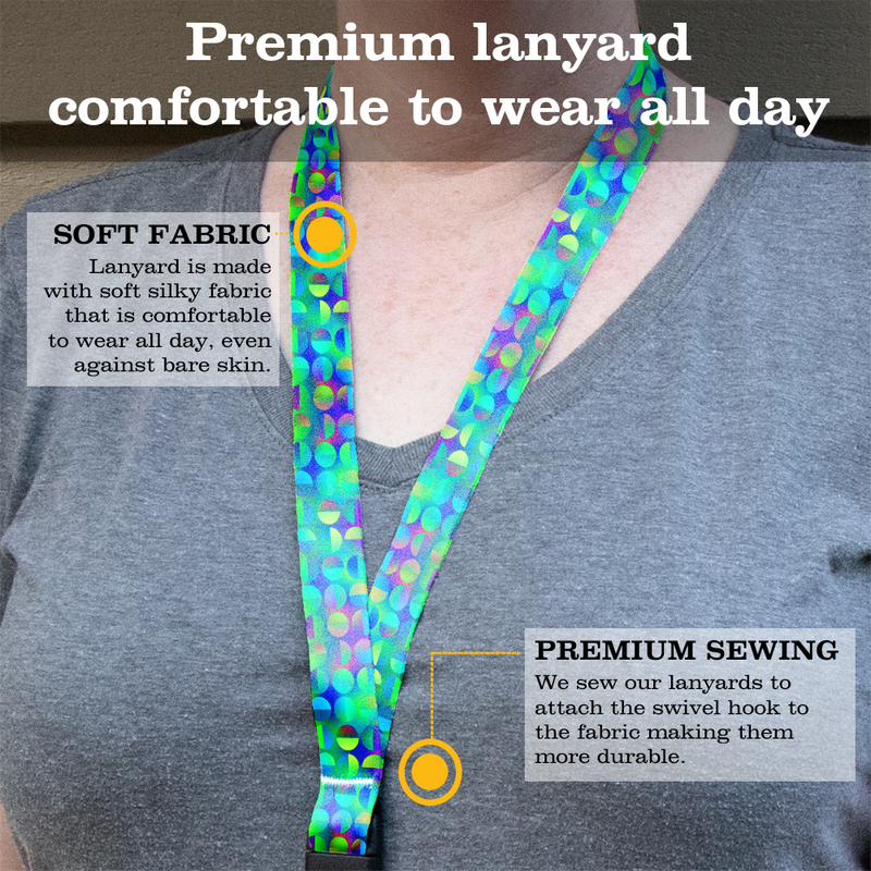 Intensity Circular Premium Lanyard - with Buckle and Flat Ring - Made in the USA