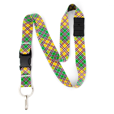 Jacobite Plaid Breakaway Lanyard - with Buckle and Flat Ring - Made in the USA