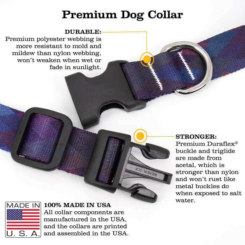 Diamond Dog Collar - Made in The USA Small Collar (10-14) / Diamond