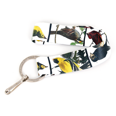 Audubon Songbirds Wristlet Lanyard - with Buckle and Flat Ring - Made in the USA
