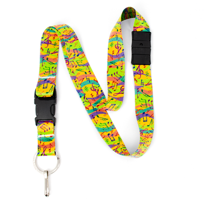 Melody Breakaway Lanyard - with Buckle and Flat Ring - Made in the USA