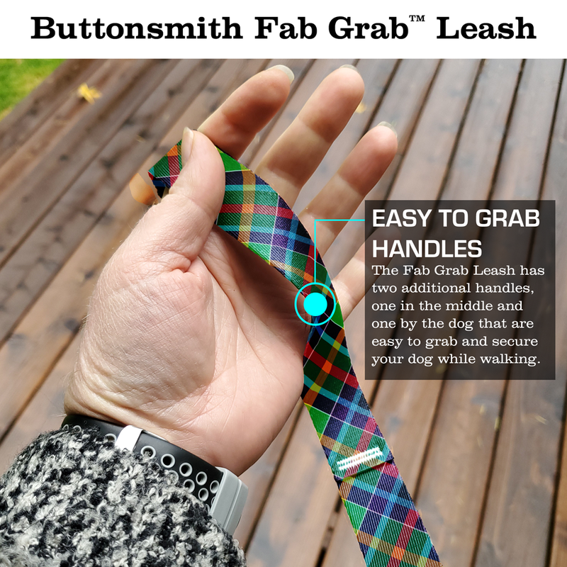 Gallowater Plaid Fab Grab Leash - Made in USA