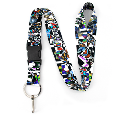 Mod Butterfly Premium Lanyard - with Buckle and Flat Ring - Made in the USA