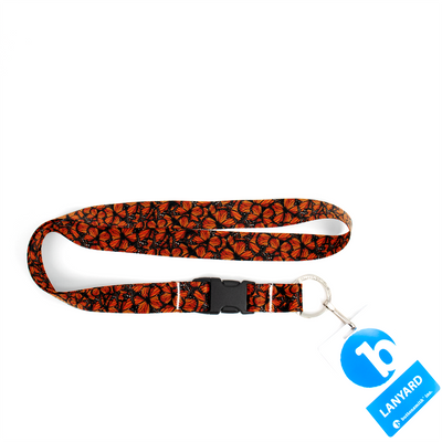 Monarch Premium Lanyard - with Buckle and Flat Ring - Made in the USA