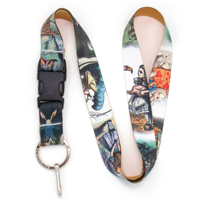 Buttonsmith Alice in Wonderland Premium Lanyard - Made in the USA - Buttonsmith Inc.