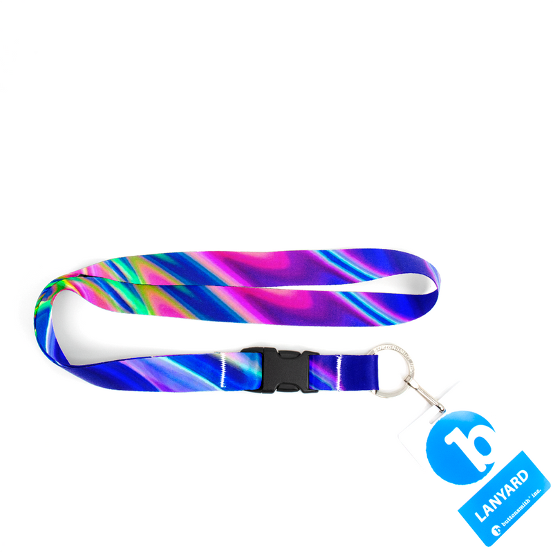 Hologram Premium Lanyard - with Buckle and Flat Ring - Made in the USA