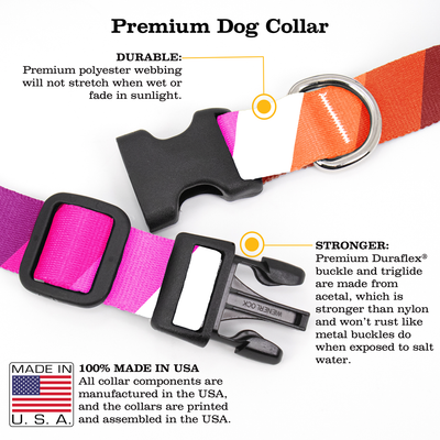 Lesbian Pride Dog Collar - Made in USA