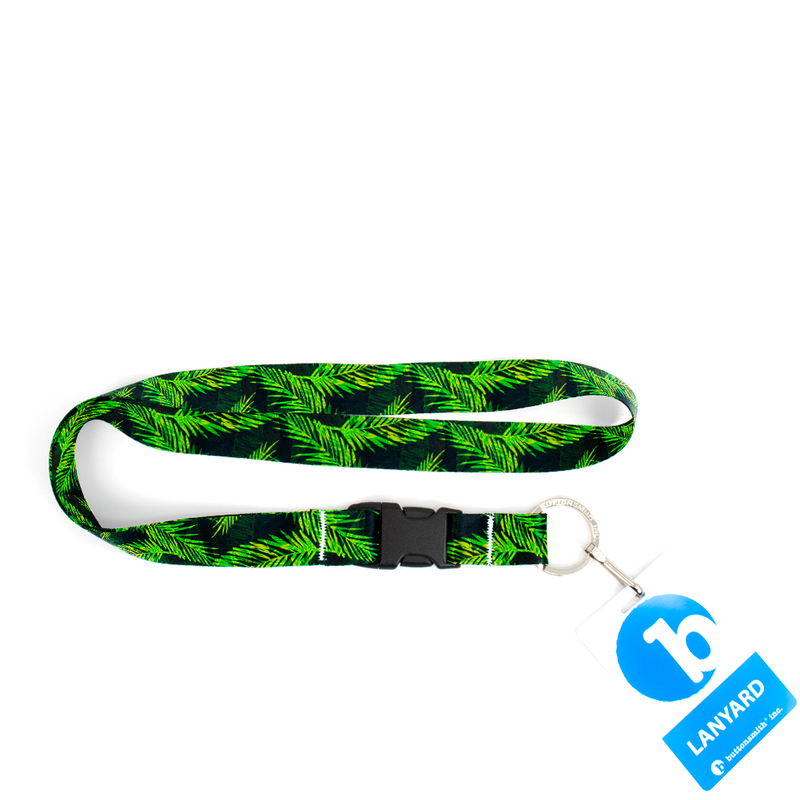 Palms Premium Lanyard - with Buckle and Flat Ring - Made in the USA