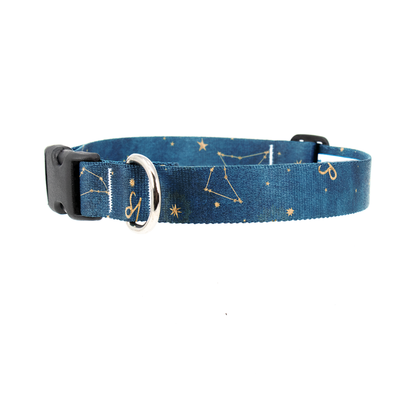Zodiac Capricorn Dog Collar - Made in USA
