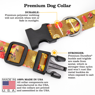 Zodiac Lunar Horse Dog Collar - Made in USA