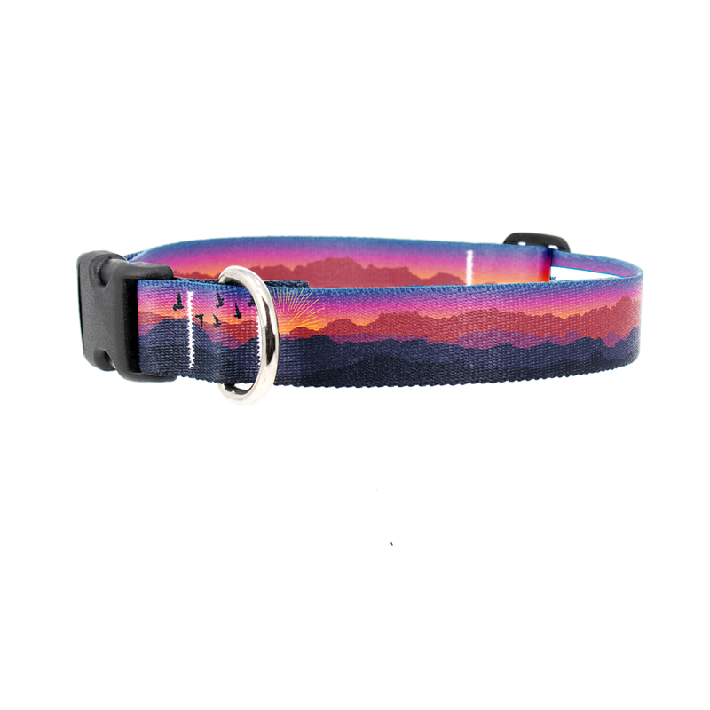 Mountain Sunset Dog Collar - Made in USA