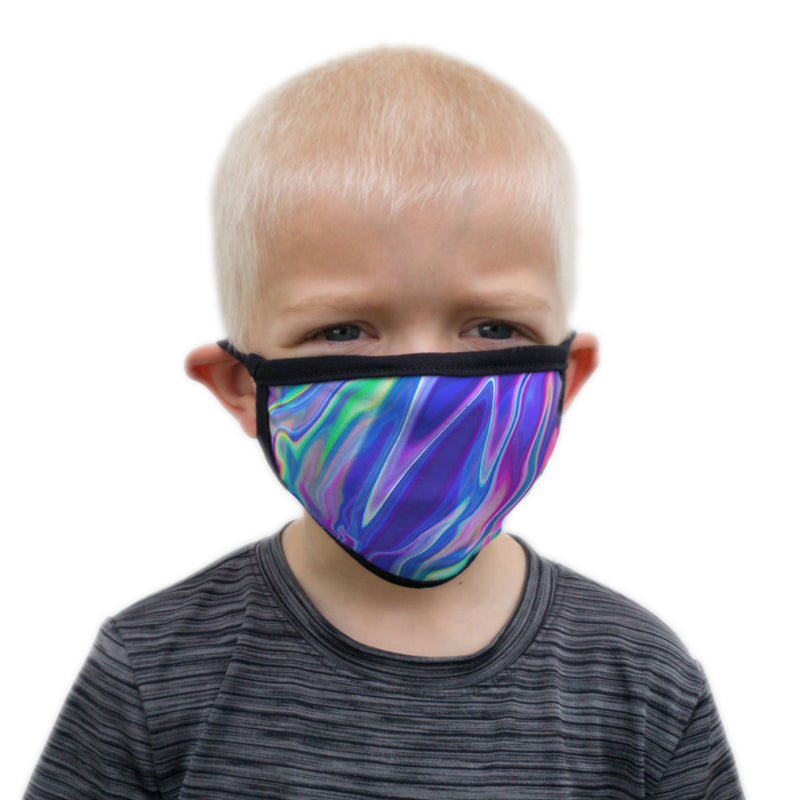 Buttonsmith Hologram Child Face Mask with Filter Pocket - Made in the USA - Buttonsmith Inc.