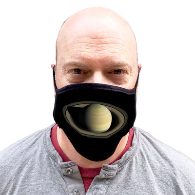 Buttonsmith Saturn Adult XL Adjustable Face Mask with Filter Pocket - Made in the USA - Buttonsmith Inc.