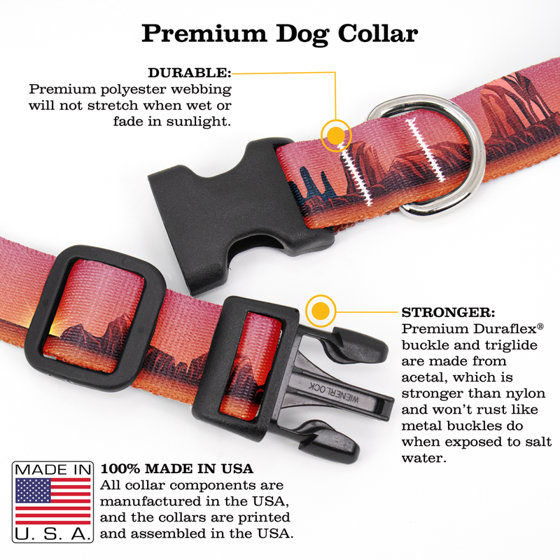 Mesa Sunrise Dog Collar - Made in USA