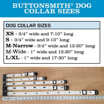 ButtonsmithButtonsmith Moroccan Tiles Orange Dog Collar - Made in USA Dog Collar - Made in the USA - Buttonsmith Inc.