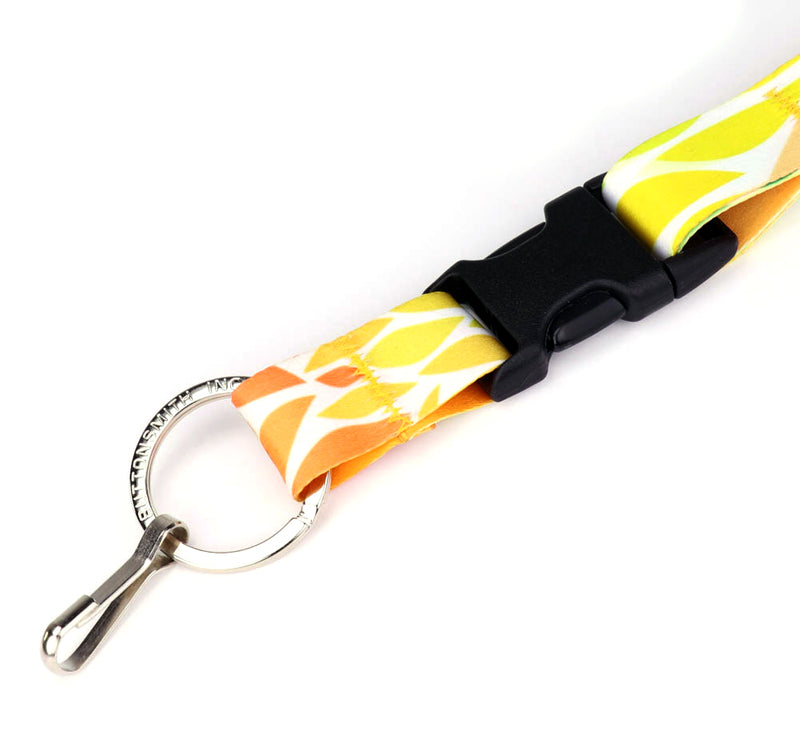 Buttonsmith Color Leaves Custom Lanyard - Made in USA - Buttonsmith Inc.