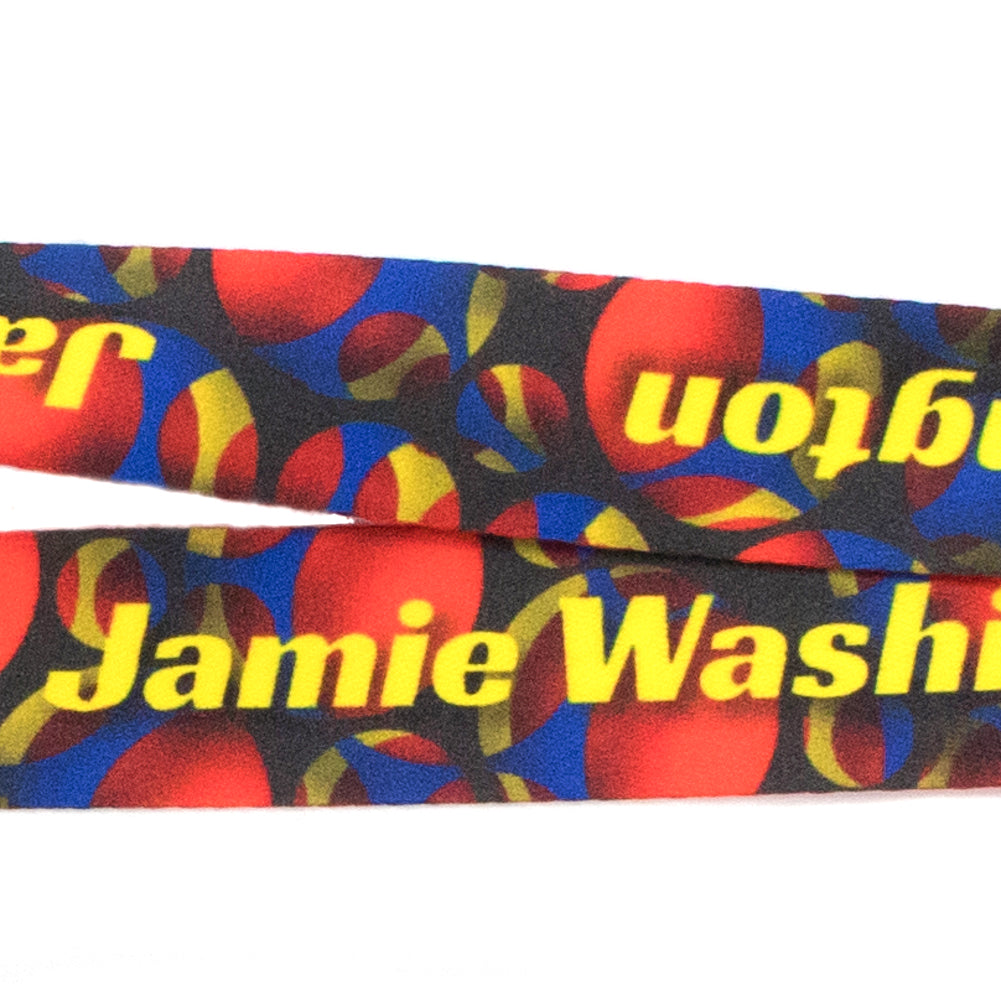Buttonsmith Custom Logo on Silver Lanyard - Pack of 10 - Upload Your Logo,  Full Color Logo on Dye Sublimation Lanyard - Made in The USA