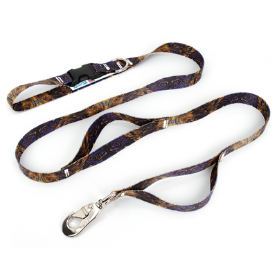 Infinity Brown Fab Grab Leash - Made in USA