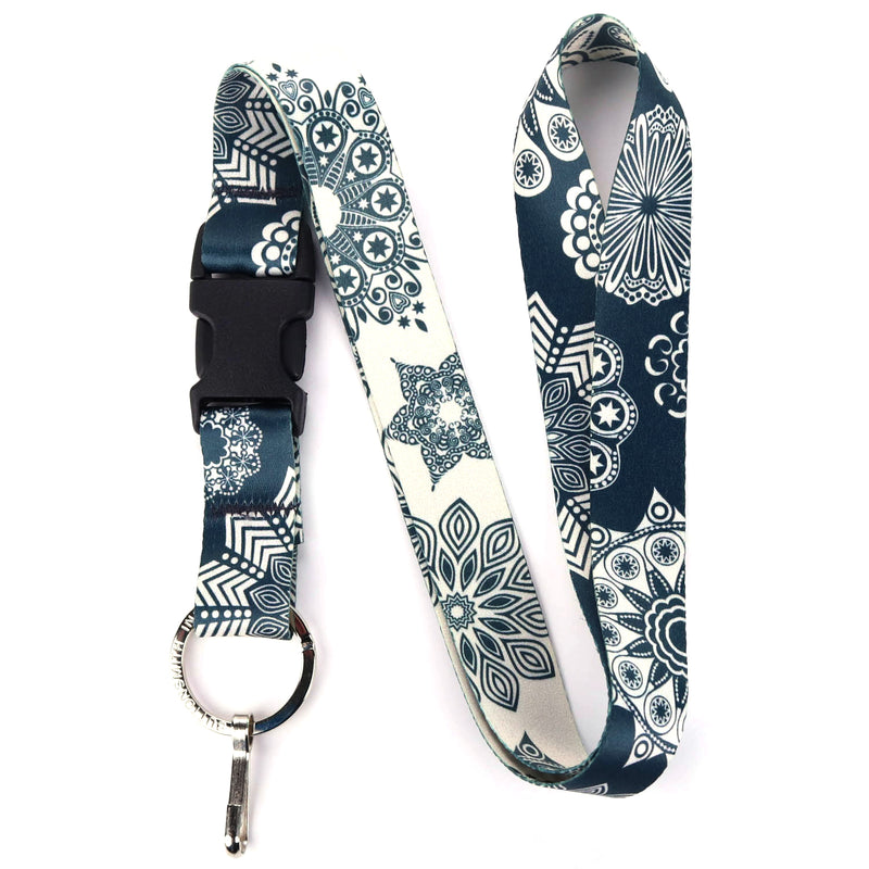 Buttonsmith Denim Lace Lanyard - Made in USA - Buttonsmith Inc.