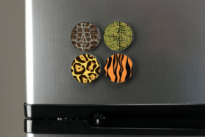 Buttonsmith Animal Prints Magnet Set 
