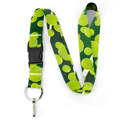 Buttonsmith Tennis Premium Lanyard - with Buckle and Flat Ring - Made in the USA - Buttonsmith Inc.