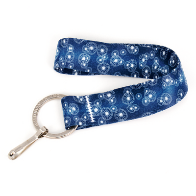Rotelle Wristlet Lanyard - Short Length with Flat Key Ring and Clip - Made in the USA
