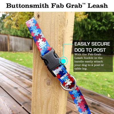 Democracy Puzzle Fab Grab Leash - Made in USA