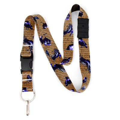 Nevermore Breakaway Lanyard - with Buckle and Flat Ring - Made in the USA